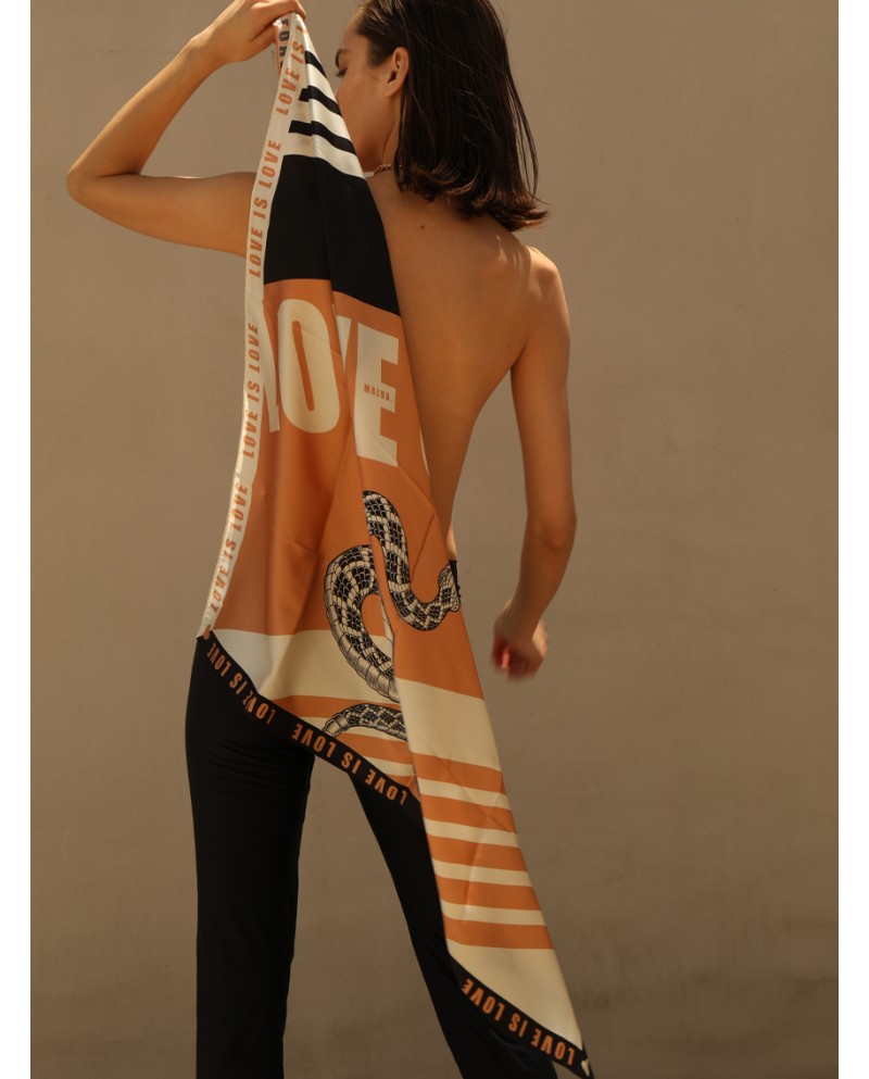 PAÑUELO SNAKE CAMEL